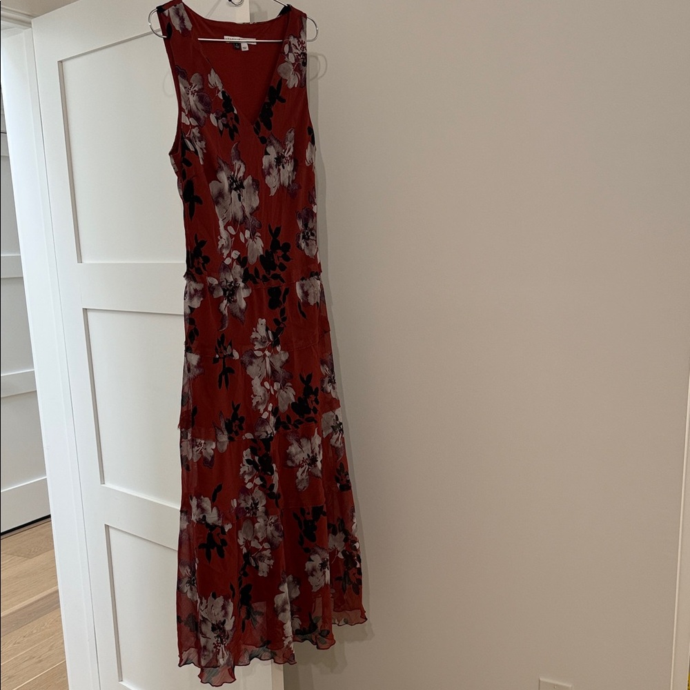 Veronica Beard Scarlet Floral Maxi Dress